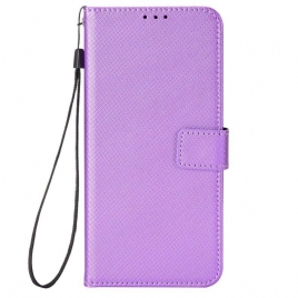 Folio Deksel Til Xiaomi Redmi Note 12 Pro Med Kjede Stilig Strappy Imitert Skinn