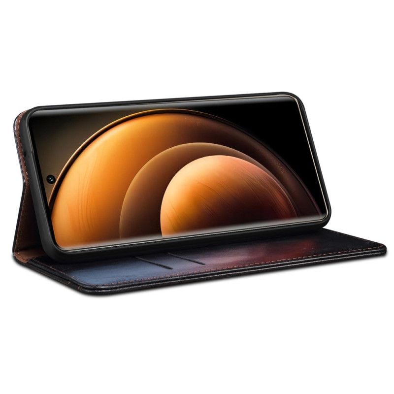 Folio Deksel Vivo X100 Pro Vokset Kunstskinn