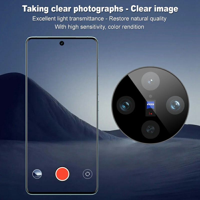 Herdet Glasslinsebeskytter For Vivo X100 Pro Selvposisjonerende Ramme (svart Versjon)