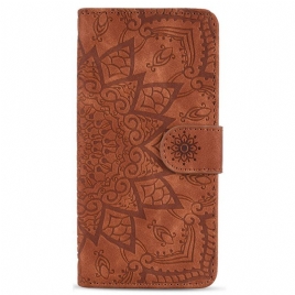 Folio Deksel Til Samsung Galaxy S23 5G Med Kjede Stilig Strappy Mandala