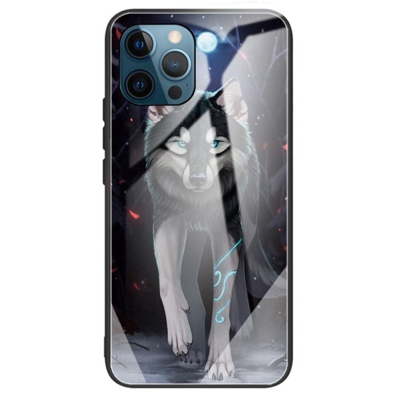 Deksel Til iPhone 14 Pro Max Ulv I Herdet Glass