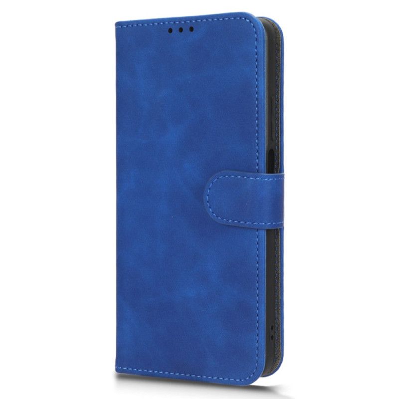 Folio Deksel Realme C55 Semsket Skinn Med Stropp