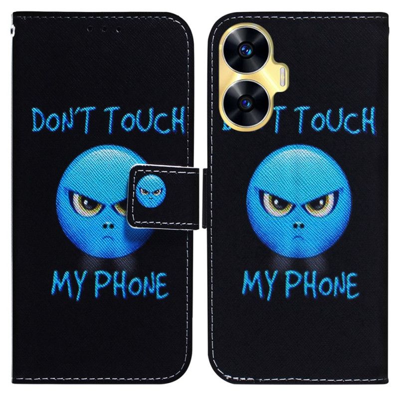 Folio Deksel Til Realme C55 Emoji-telefon