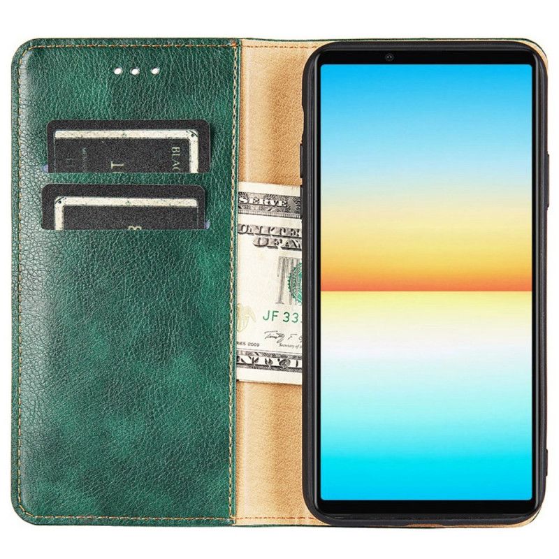 Lærdeksel Til Sony Xperia 10 IV Vintage Design