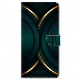 Folio Deksel Google Pixel 9 Pro Gylden Omriss