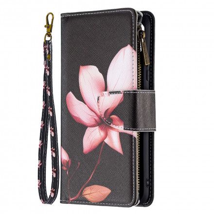 Folio Deksel Til Realme C11 Blomsterlomme Med Glidelås