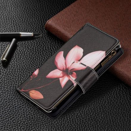 Folio Deksel Til Realme C11 Blomsterlomme Med Glidelås