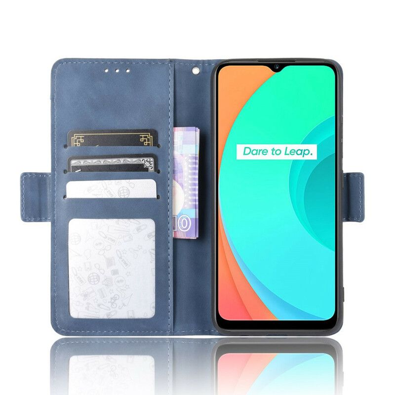 Folio Deksel Til Realme C11 Førsteklasses Multikort