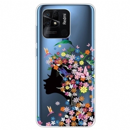 Deksel Til Xiaomi Redmi 10C Transparent Blomsterhode