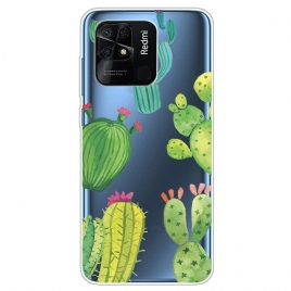 Deksel Til Xiaomi Redmi 10C Transparent Kaktus