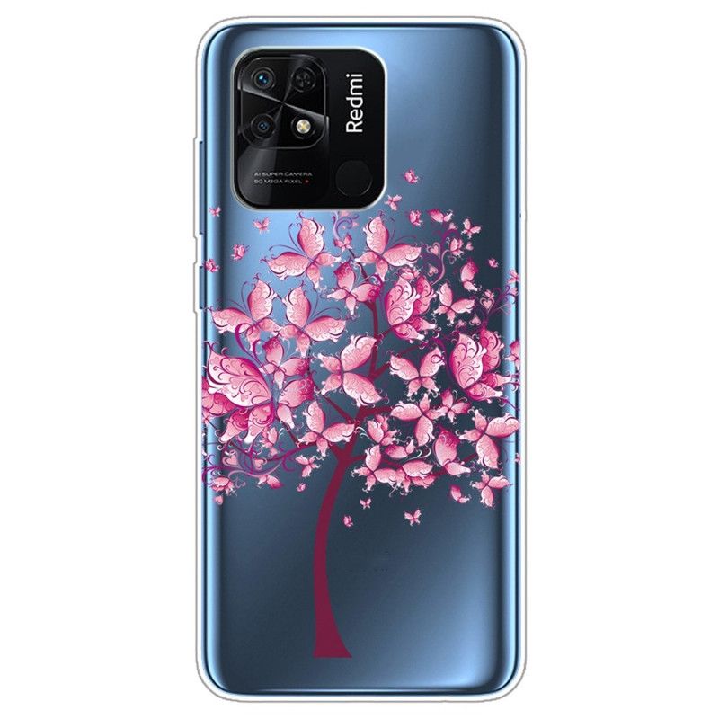 Deksel Til Xiaomi Redmi 10C Transparent Rosa Tre