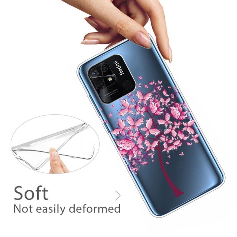 Deksel Til Xiaomi Redmi 10C Transparent Rosa Tre