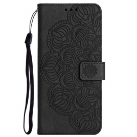 Folio Deksel Til Xiaomi Redmi 10C Med Kjede Thong Mandala