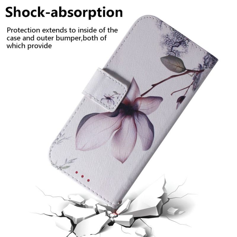 Folio Deksel Til Xiaomi Redmi 10C Rosa Blomst