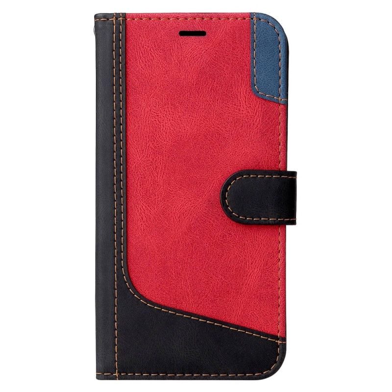 Lærdeksel Til Xiaomi Redmi 10C Med Kjede Tricolor Strappy