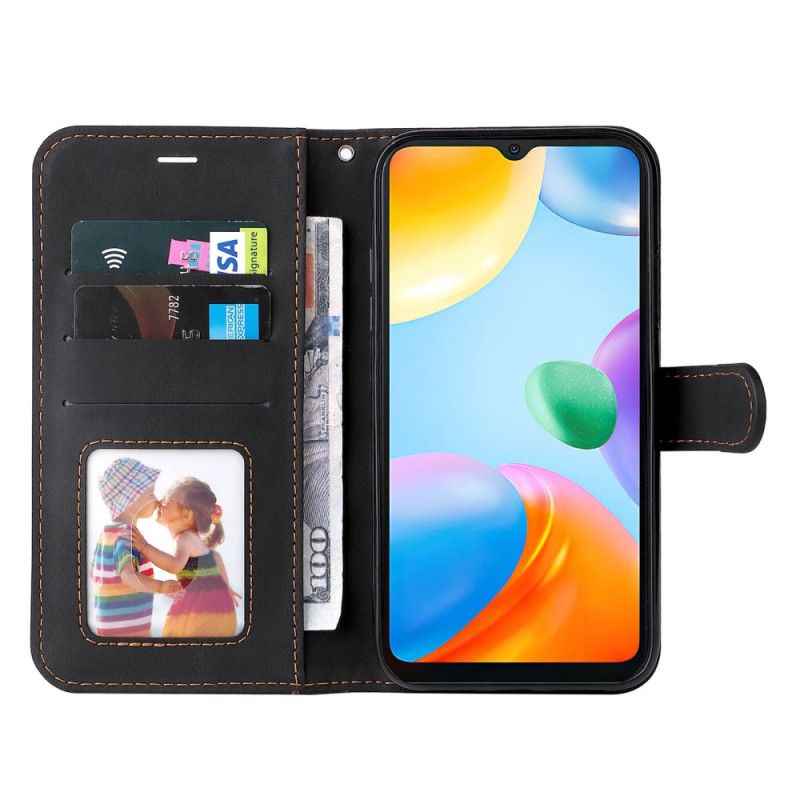 Lærdeksel Til Xiaomi Redmi 10C Med Kjede Tricolor Strappy