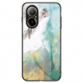 Deksel Realme C67 Herdet Marmormønster I Glass