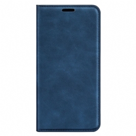 Folio Deksel Lær Realme C67 Mobildeksel Skinnstil