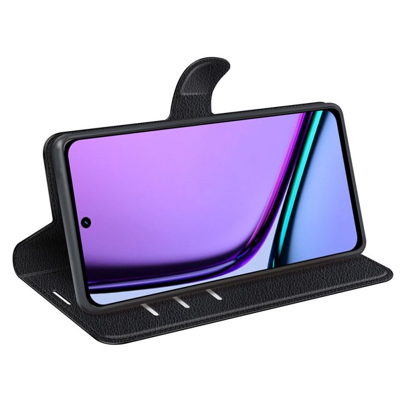 Folio Deksel Realme C67 Litchi I Kunstskinn Beskyttelse Deksel