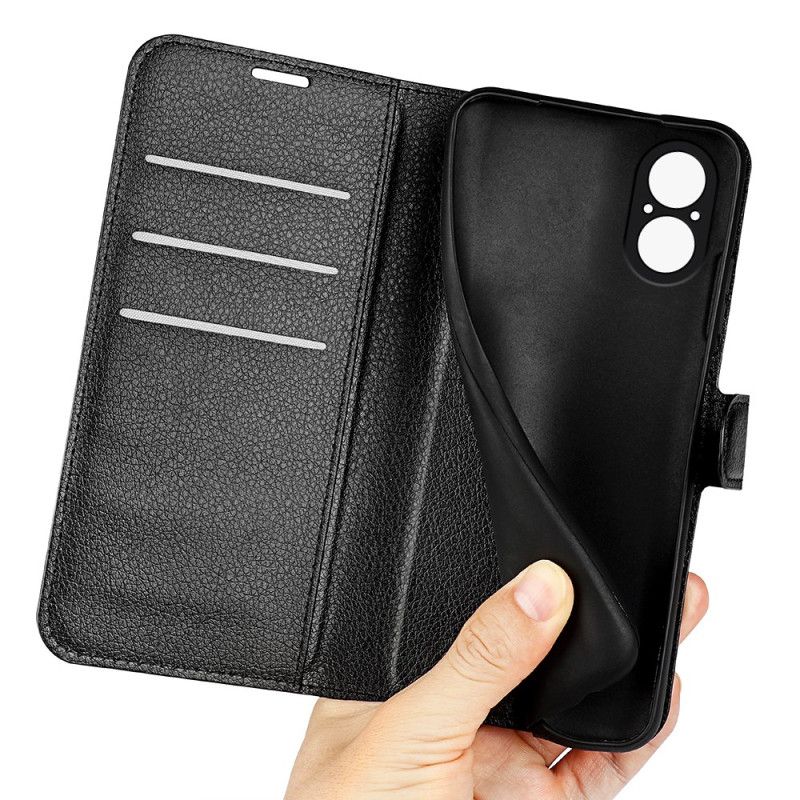 Folio Deksel Realme C67 Litchi I Kunstskinn Beskyttelse Deksel