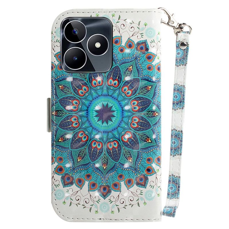 Folio Deksel Realme C53 Grønn Mandalaholder Med Snor