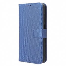 Folio Deksel Realme C53 Teksturert Med Stropp