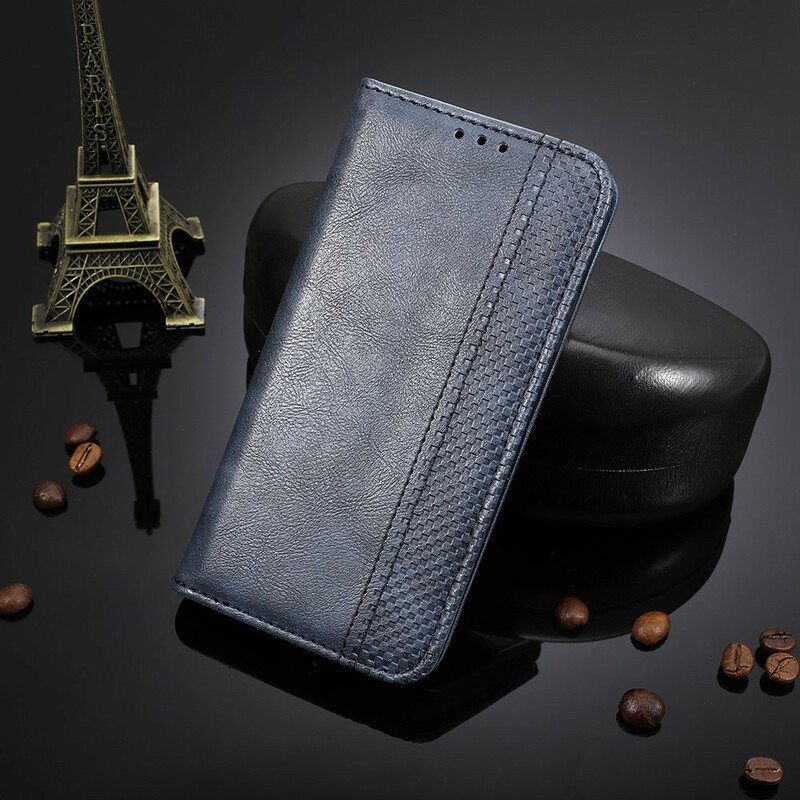 Beskyttelse Deksel Til Oppo Find X3 Pro Folio Deksel Stilisert Vintage Skinneffekt