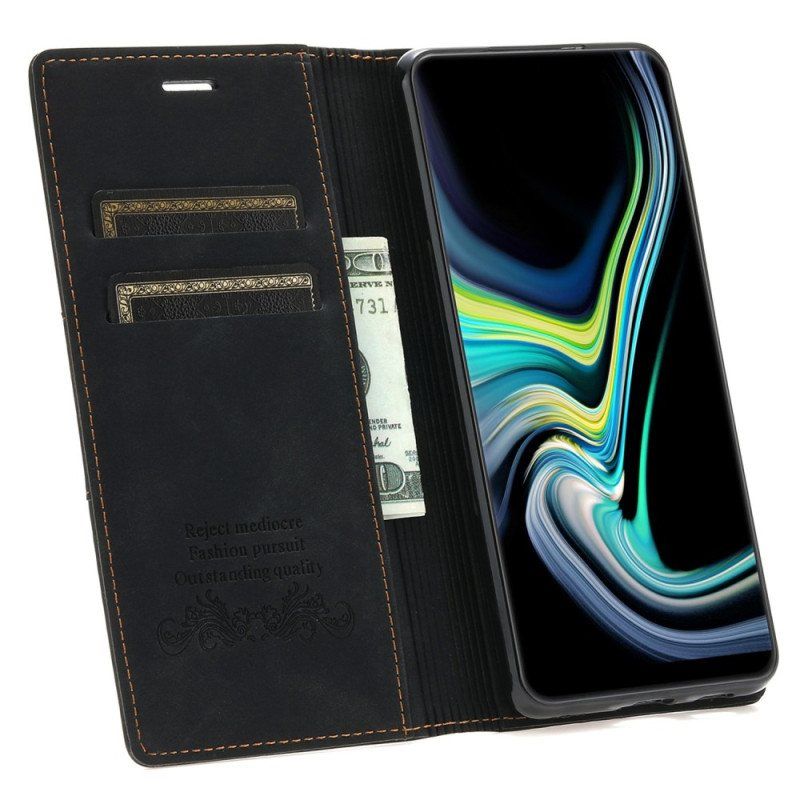 Beskyttelse Deksel Til Samsung Galaxy A54 5G Folio Deksel Stil Skinn Couture
