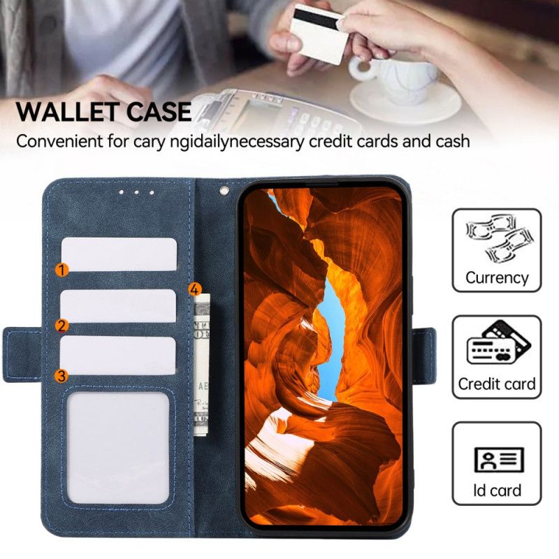 Folio Deksel Oneplus 13r Abeel Semsket Skinneffekt Beskyttelse Deksel