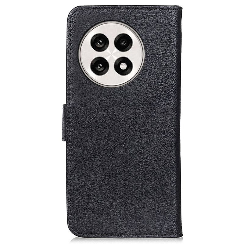 Folio Deksel Oneplus 13r Khazneh Skinneffekt Beskyttelse Deksel