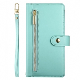 Folio Deksel Oneplus 13r Lommebok Med Stropp Og Skulder