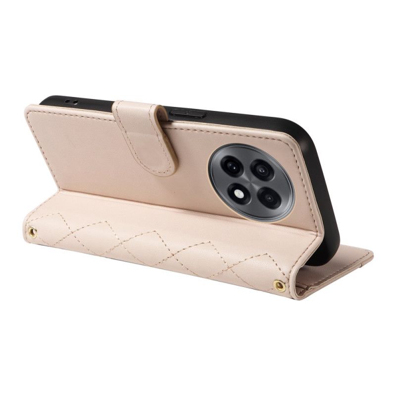 Folio Deksel Oneplus 13r Vattert Med Stropp Og Skulderstropp