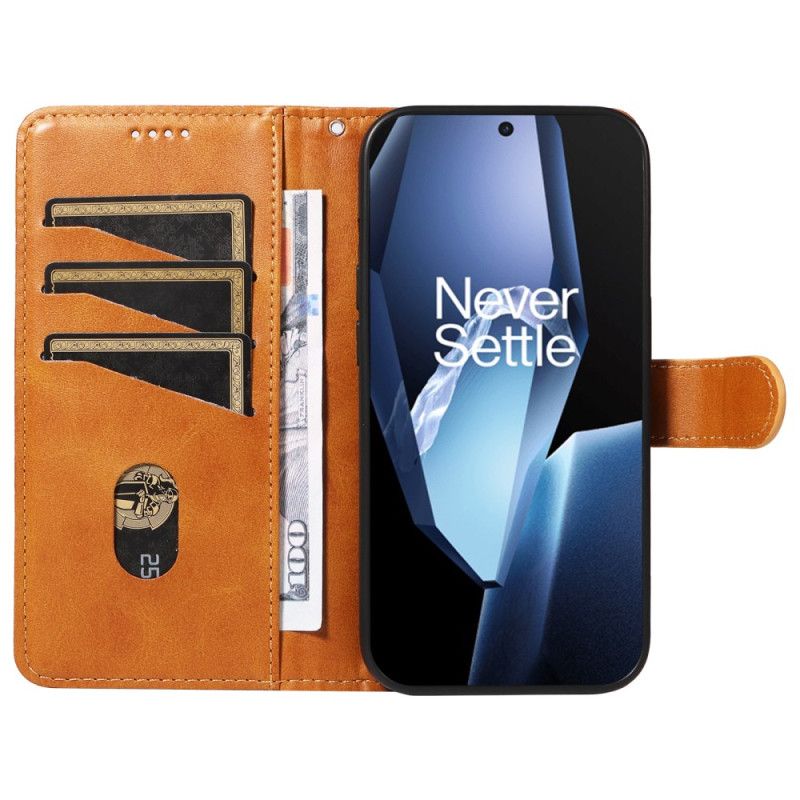 Folio Deksel Til Oneplus 13r Linjer