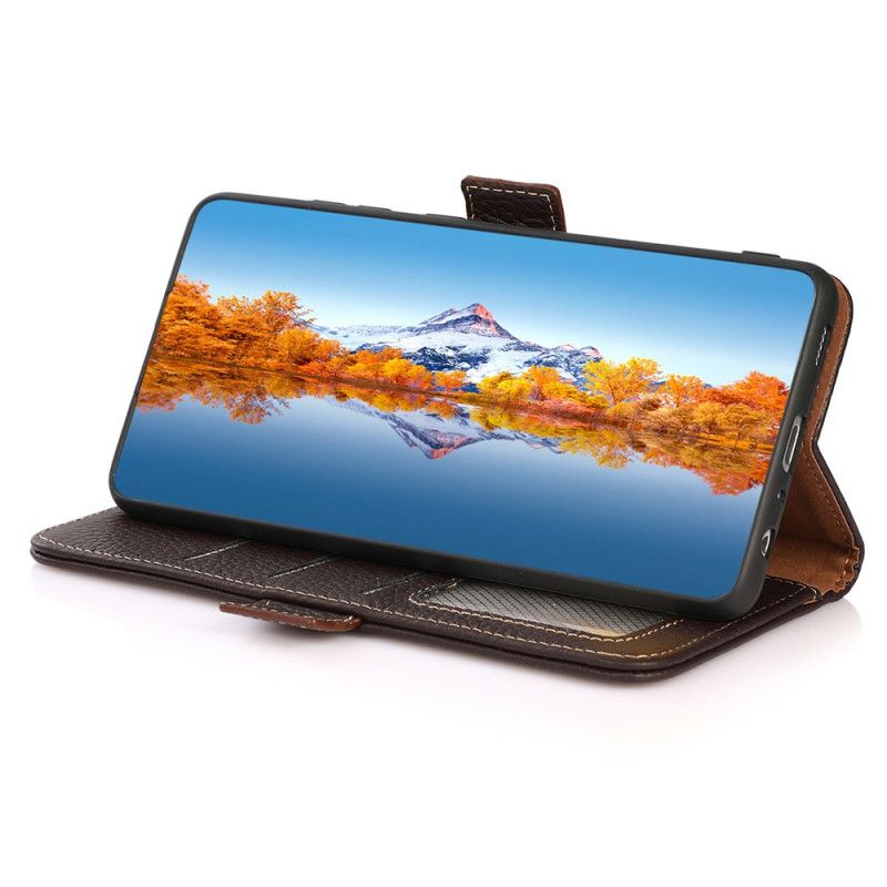 Lærdeksel Folio Deksel Oneplus 13r Khazneh Rfid-beskyttelse I Skinn