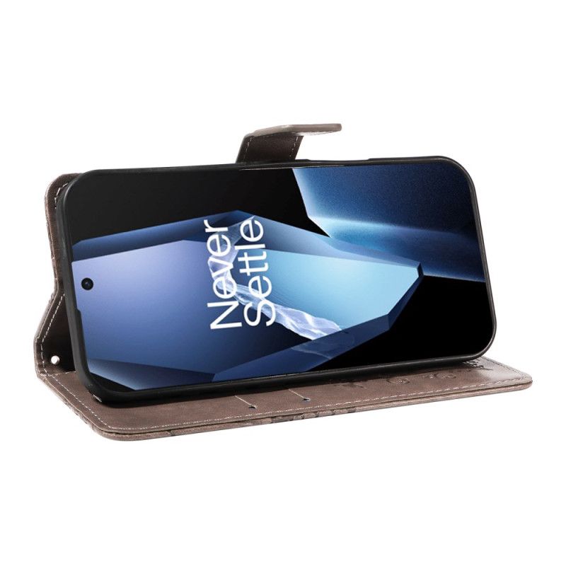 Lærdeksel Folio Deksel Oneplus 13r Kjempestore Sommerfugler