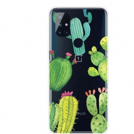 Deksel Til OnePlus Nord N10 Kaktus Akvarell