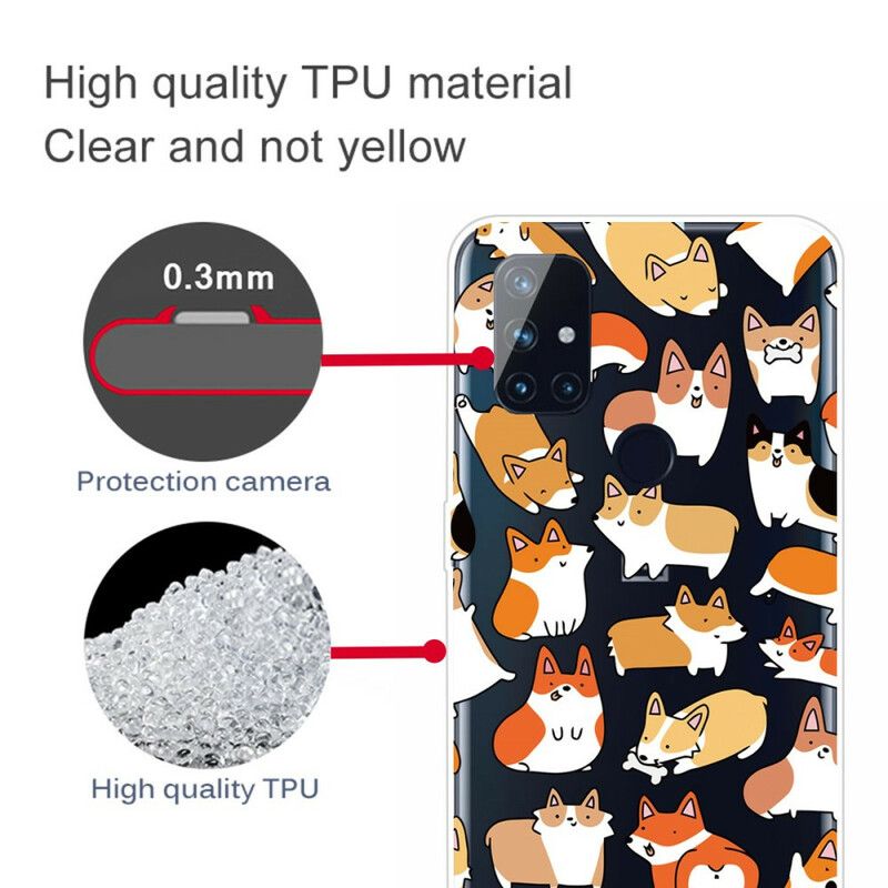 Deksel Til OnePlus Nord N10 Transparente Flere Hunder