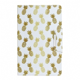 Folio Deksel Til Samsung Galaxy Tab A 8" (2019) Gylden Ananas