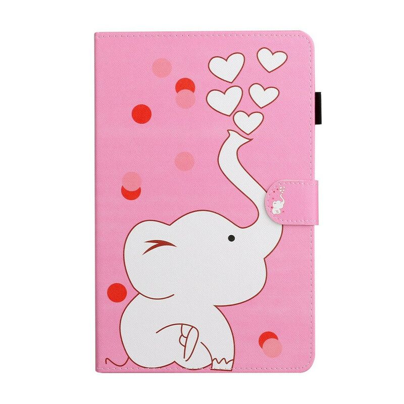 Lærdeksel Til Samsung Galaxy Tab A 8" (2019) Elefant Forelsket