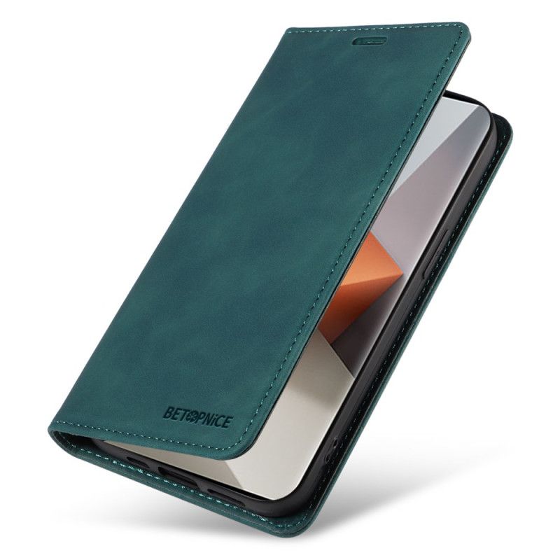 Folio Deksel Til Xiaomi Redmi Note 13 Pro Plus 5g Med Betopnice Rfid-blokkering