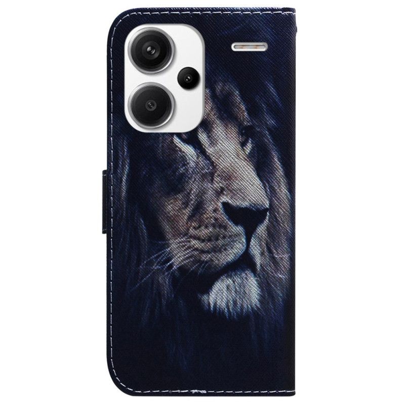 Folio Deksel Xiaomi Redmi Note 13 Pro Plus 5g Drømmende Løve