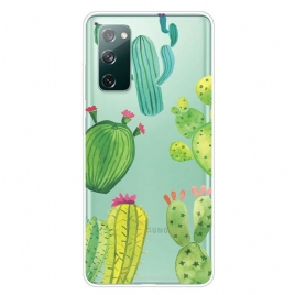 Deksel Til Samsung Galaxy S20 FE Kaktusakvarell