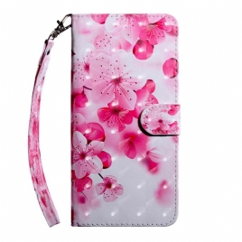 Folio Deksel Til Samsung Galaxy S20 FE Rosa Blomster