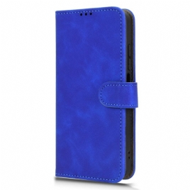 Folio Deksel Til Realme C71 Semsket Skinneffekt