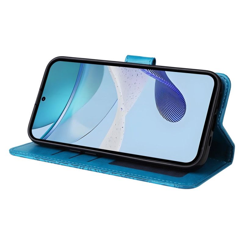 Lærdeksel Folio Deksel Realme C71 Mobildeksel Solsikke