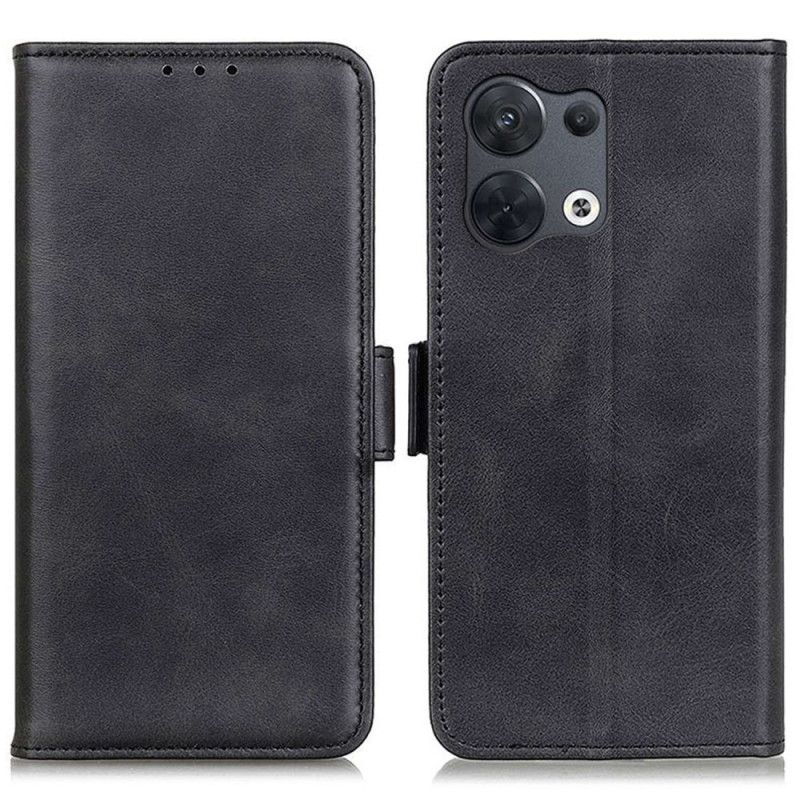 Lærdeksel Til Oppo Reno 8 Pro Dobbeltlås
