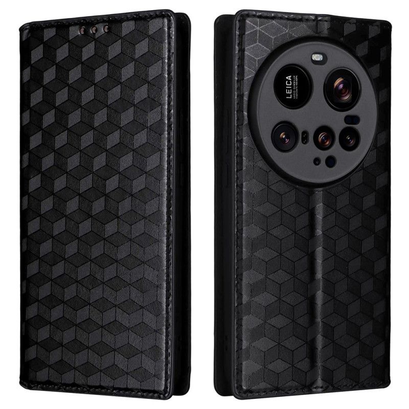 Folio Deksel Lær Xiaomi 15 Ultra Mobildeksel 3d-diamanter