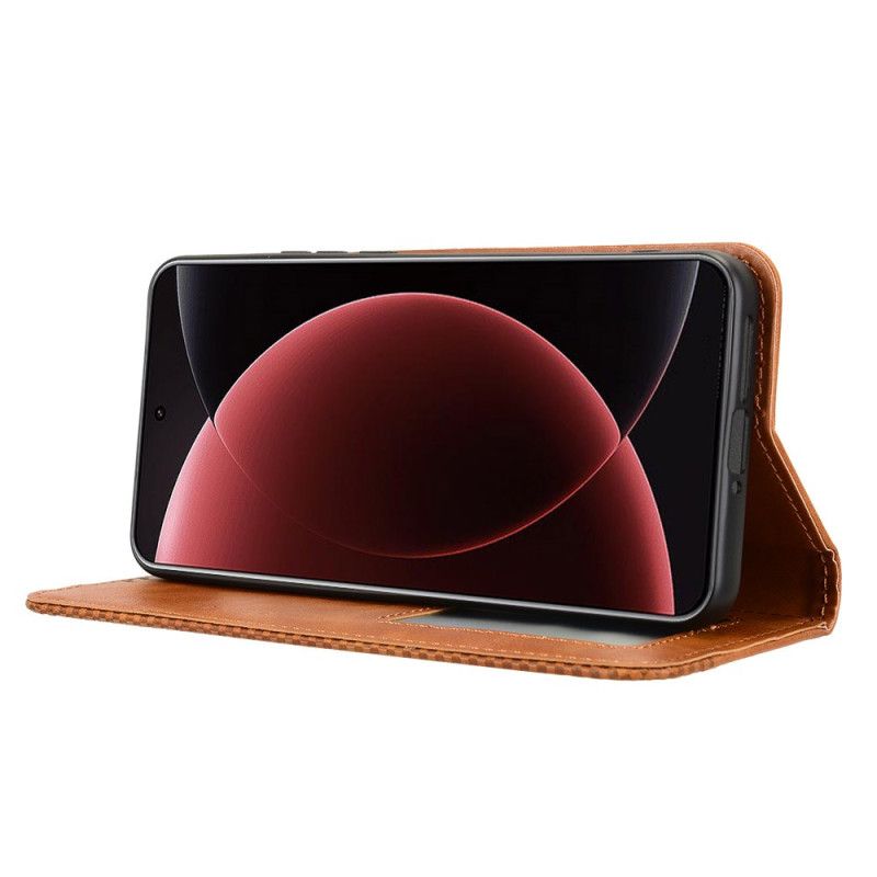 Folio Deksel Lær Xiaomi 15 Ultra Vintage Frise