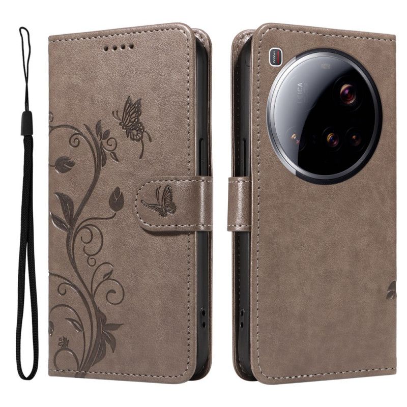 Folio Deksel Til Xiaomi 15 Ultra Blomstermønster