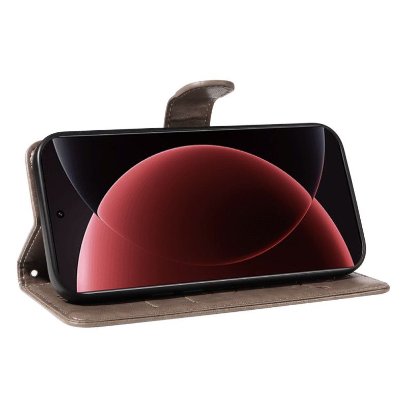 Folio Deksel Til Xiaomi 15 Ultra Blomstermønster